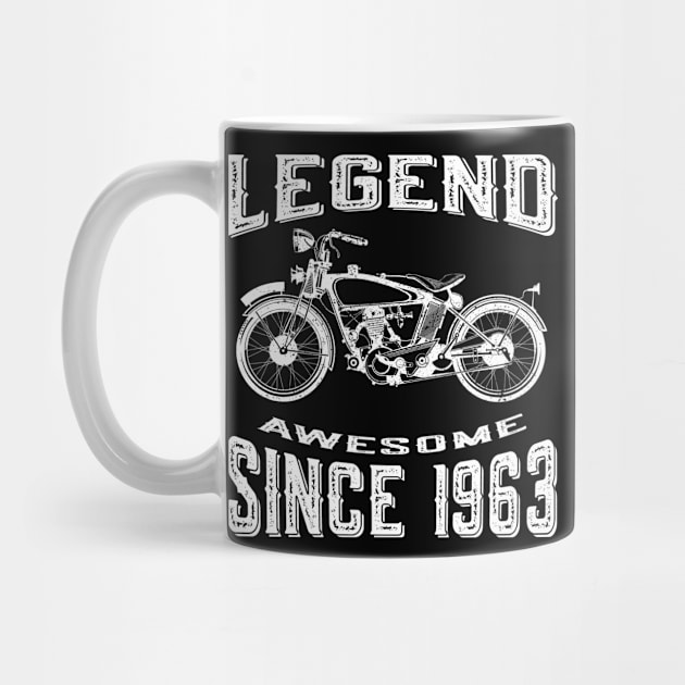 Vintage Motorcycle LEGEND Awesome Since 1963 by Jas-Kei Designs